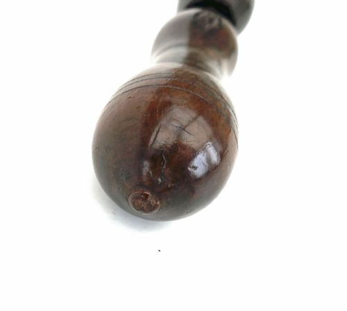 ANTIQUE TREEN 18THC TURNED FRUITWOOD LIFE PRESERVER ENGLISH C1780C1800 - ADDITIONAL PHOTO 5