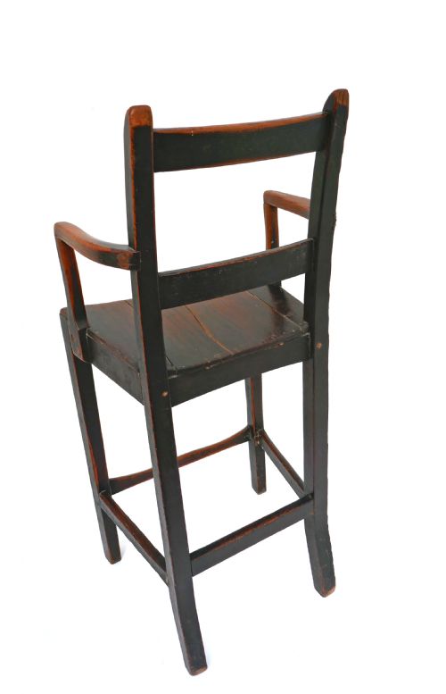 ANTIQUE EARLY COUNTRY FURNITURE SINGLE 18THC CHILDS HIGH CHAIR ENGLISH C177090 - ADDITIONAL PHOTO 2