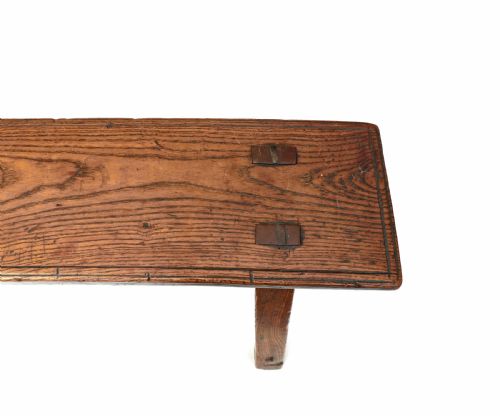 ANTIQUE EARLY COUNTRY FURNITURE 18THC ASH BENCH ENGLISH 1780C1800 - ADDITIONAL PHOTO 2