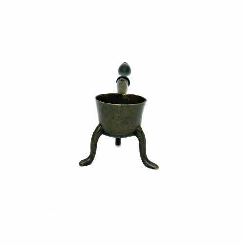 ANTIQUE EARLY METALWARE 17THC BRONZE DOWN HEARTH APOTHECARY SKILLET GERMAN C167090 - ADDITIONAL PHOTO 2