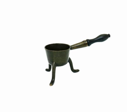 ANTIQUE EARLY METALWARE 17THC BRONZE DOWN HEARTH APOTHECARY SKILLET GERMAN C167090 - ADDITIONAL PHOTO 3