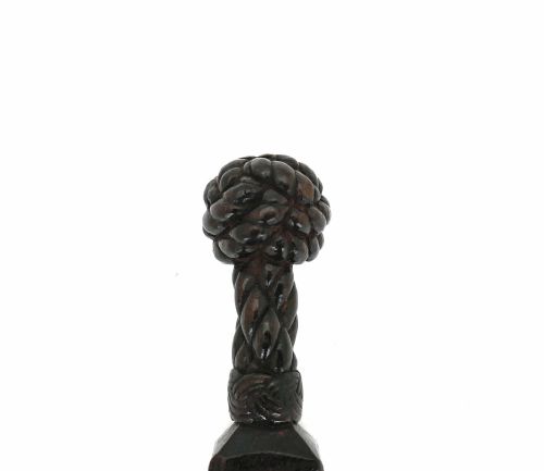 ANTIQUE TREEN 19THC TURKS KNOT SAILORS SEAM RUBBER ENGLISH C1840 - ADDITIONAL PHOTO 2