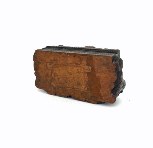 ANTIQUE TREEN 19THC SYCAMORE TABLE SNUFF BOX CARVED WITH TAM O' SHANTER SCOTTISH C186080 - ADDITIONAL PHOTO 6