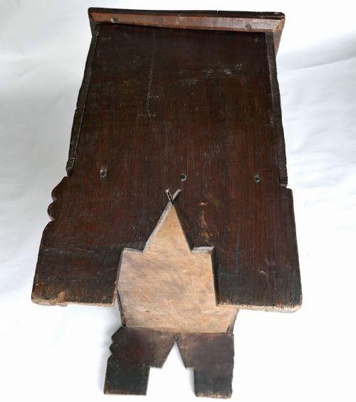 ANTIQUE PERIOD OAK ELIZABETHAN 16THC PLANKED COFFER ENGLISH C157090 - ADDITIONAL PHOTO 4