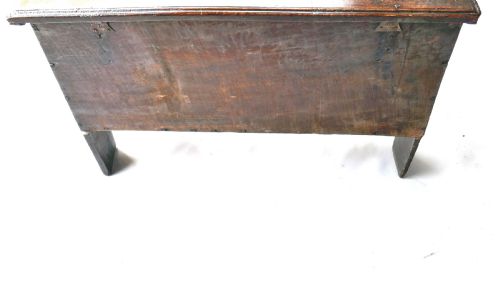 ANTIQUE PERIOD OAK ELIZABETHAN 16THC PLANKED COFFER ENGLISH C157090 - ADDITIONAL PHOTO 5