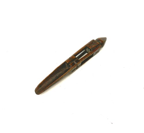 ANTIQUE EARLY TREEN SYCAMORE 19THC CARVED APPLE CORER ENGLISH C180020 - ADDITIONAL PHOTO 1