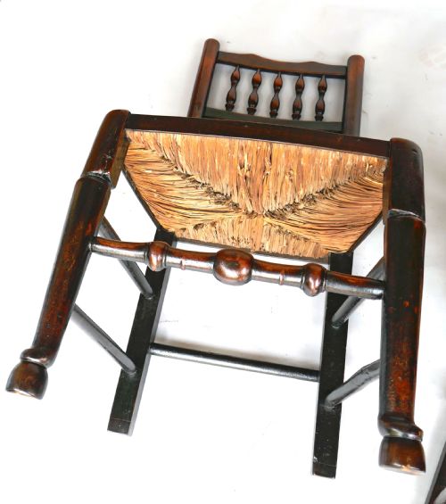 ANTIQUE COUNTY FURNITURE 18THC HARLEQUIN SET OF EIGHT SPINDLE BACK CHAIRS LANCASHIRE CHESHIRE C1780C1800 - ADDITIONAL PHOTO 5