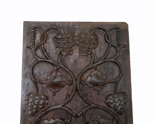 ANTIQUE 16THC SINGLE OAK CARVED PANEL FROM A COFFER CONTINENTAL FRENCH C156080 - ADDITIONAL PHOTO 1