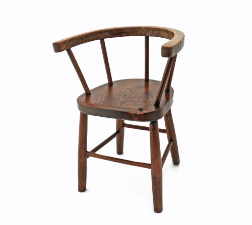 antique early furniture single 19thc elm ash beech childs chair english c187090 - CATEGORY: ANTIQUE CHAIRS - DATED 19TH CENTURY