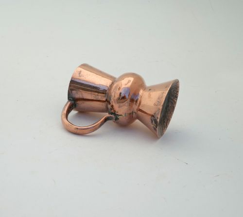 ANTIQUE EARLY SINGLE 19THC COPPER GILL THISTLE SPIRIT MEASURE SCOTTISH C182040 - ADDITIONAL PHOTO 3