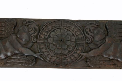ANTIQUE SINGLE 17THC OAK CARVING FROM AN OVERMANTEL IN A COUNTRY HOUSE ENGLISH C162040 - ADDITIONAL PHOTO 1