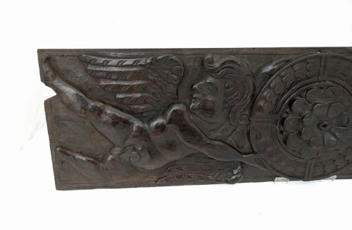ANTIQUE SINGLE 17THC OAK CARVING FROM AN OVERMANTEL IN A COUNTRY HOUSE ENGLISH C162040 - ADDITIONAL PHOTO 2