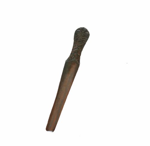 ANTIQUE TREEN 19THC ROSEWOOD PAGE TURNER WITH COAT OF ARMS ENGLISH C184060 - ADDITIONAL PHOTO 3