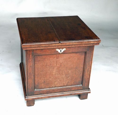 antique oak country furniture 18thc oak close stool english c176080 - CATEGORY: ANTIQUE STOOLS - DATED 18TH CENTURY