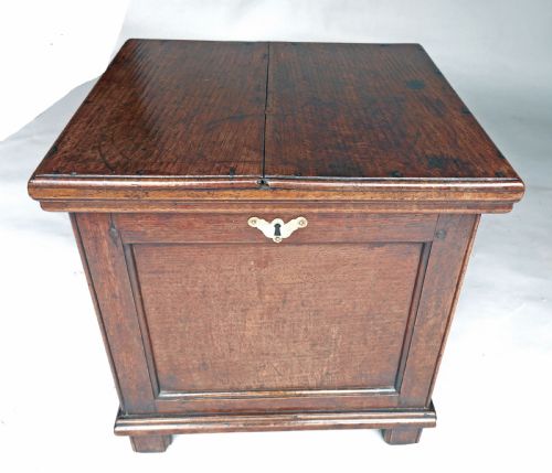 ANTIQUE OAK COUNTRY FURNITURE 18THC OAK CLOSE STOOL ENGLISH C176080 - ADDITIONAL PHOTO 1