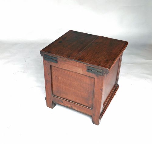 ANTIQUE OAK COUNTRY FURNITURE 18THC OAK CLOSE STOOL ENGLISH C176080 - ADDITIONAL PHOTO 3