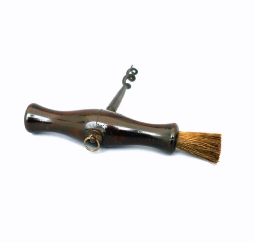 ANTIQUE TREEN COLLECTABLES 19THC LIGNUM STEEL CORKSCREW ENGLISH C187090 - ADDITIONAL PHOTO 1