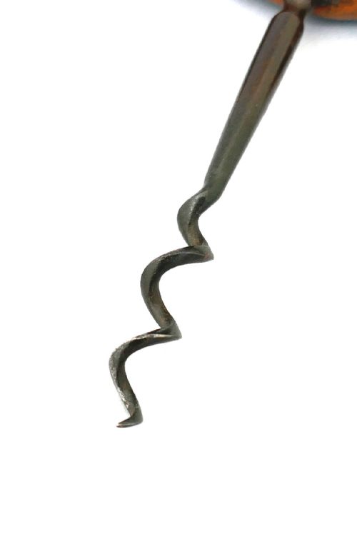 ANTIQUE TREEN COLLECTABLES 19THC LIGNUM STEEL CORKSCREW ENGLISH C187090 - ADDITIONAL PHOTO 2