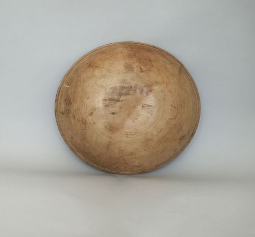 ANTIQUE KITCHENALIA 19THC TREEN SINGLE FRUITWOOD DAIRY BOWL FRENCHC182040 - ADDITIONAL PHOTO 2