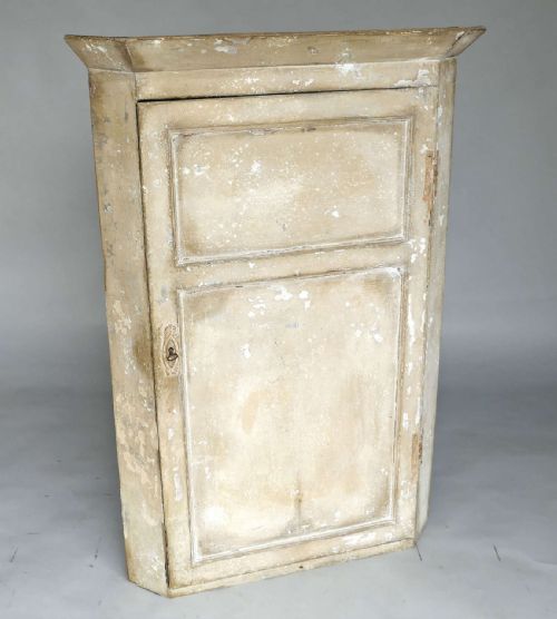 antique country furniture 18thc original painted corner cupboard english c176070 - CATEGORY: ANTIQUE CUPBOARDS - DATED 18TH CENTURY