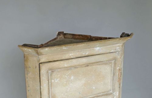 ANTIQUE COUNTRY FURNITURE 18THC ORIGINAL PAINTED CORNER CUPBOARD ENGLISH C176070 - ADDITIONAL PHOTO 2