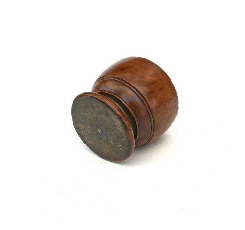 ANTIQUE EARLY TREEN 19THC SYCAMORE TURNED MASTER SALT ENGLISH C180020 - ADDITIONAL PHOTO 2