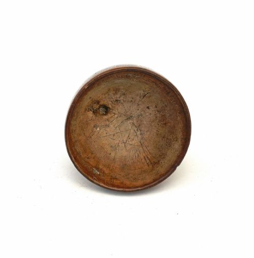 ANTIQUE EARLY TREEN 19THC SYCAMORE TURNED MASTER SALT ENGLISH C180020 - ADDITIONAL PHOTO 4