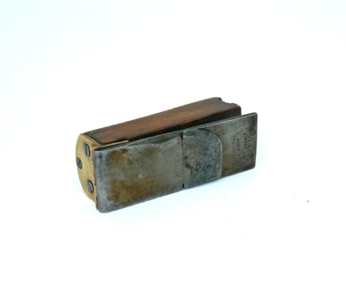 ANTIQUE TREEN SINGLE 18THC WOODWORKING PLANE BY JMOSS WARRINGTON ENGLISH C1780C1800 - ADDITIONAL PHOTO 1
