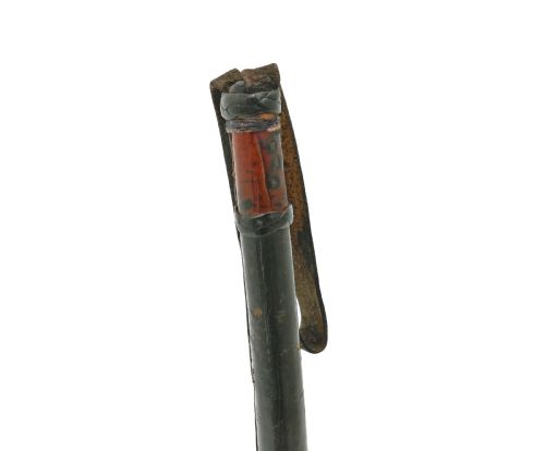 ANTIQUE COLLECTABLES 18THC LEATHER CLAD GENTLEMAN'S CUDGEL ENGLISH C177090 - ADDITIONAL PHOTO 2