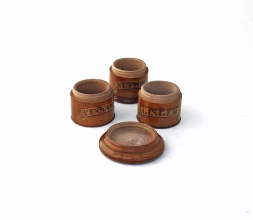 ANTIQUE TREEN KITCHENALIA 19THC SYCAMORE SPICE TOWER ENGLISH C180020 - ADDITIONAL PHOTO 2
