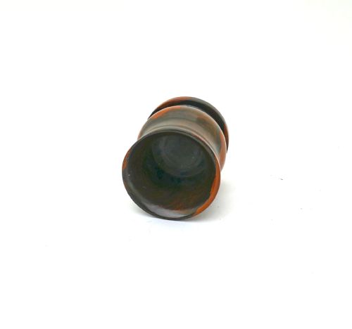ANTIQUE EARLY TREEN 19THC LIGNUM SPILL HOLDER WITH ATTRACTIVE FIGURING ENGLISH C184060 - ADDITIONAL PHOTO 2