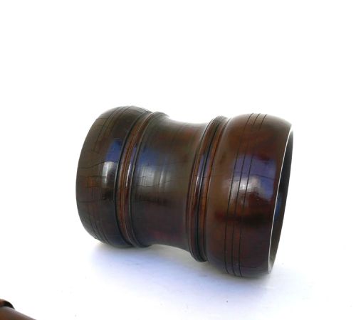 ANTIQUE EARLY TREEN 17THC TURNED LIGNUM MORTAR PESTLE ENGLISH C166080 - ADDITIONAL PHOTO 5