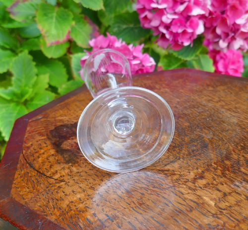 ANTIQUE GLASS SINGLE 18THC ENGLISH ENGRAVED GEORGIAN ALE GLASS C174060 - ADDITIONAL PHOTO 2