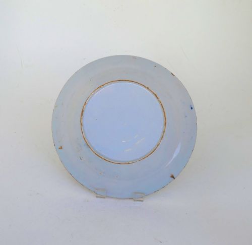 ANTIQUE EARLY POTTERY SINGLE 18THC POLYCHROME DELFT PLATE ENGLISH C175070 - ADDITIONAL PHOTO 2