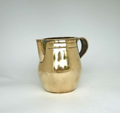 early antique metalware 19thc georgian brass ale cider jug english c180020 - CATEGORY: ANTIQUE METAL - DATED 19TH CENTURY