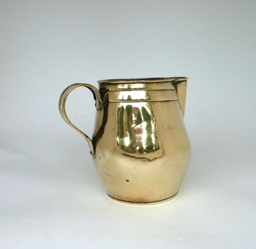 EARLY ANTIQUE METALWARE 19THC GEORGIAN BRASS ALE CIDER JUG ENGLISH C180020 - ADDITIONAL PHOTO 2