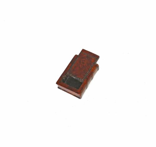 ANTIQUE TREEN 19THC FRUITWOOD BOOK SNUFF BOX ENGLISH C184060 - ADDITIONAL PHOTO 2