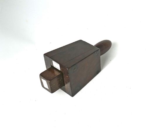 ANTIQUE TREEN 19THC FRUITWOOD SHOP TOBACCO PRESS WITH MAKERS MARK P ENGLISH C186080 - ADDITIONAL PHOTO 4