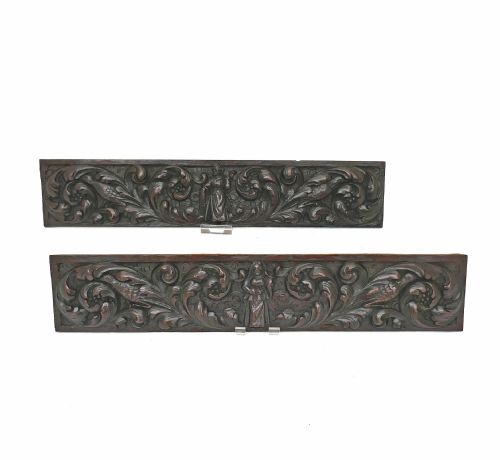 ANTIQUE CARVINGS PAIR OF 17THC OAK CARVED PANELS ITALIAN C167090 - ADDITIONAL PHOTO 6