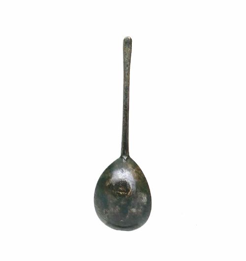 ANTIQUE METALWARE 17THC LATTEN SLIPTOP SINGLE SPOON ENGLISH C162025 - ADDITIONAL PHOTO 1
