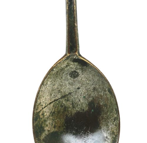 ANTIQUE METALWARE 17THC LATTEN SLIPTOP SINGLE SPOON ENGLISH C162025 - ADDITIONAL PHOTO 2