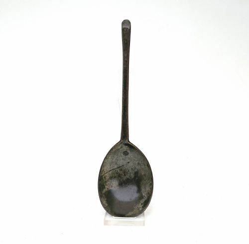 ANTIQUE METALWARE 17THC LATTEN SLIPTOP SINGLE SPOON ENGLISH C162025 - ADDITIONAL PHOTO 3