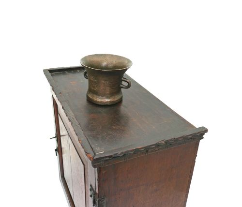 ANTIQUE EARLY OAK FURNITURE 18THC JOYNED DEEDS CUPBOARD ENGLISH C174060 - ADDITIONAL PHOTO 5