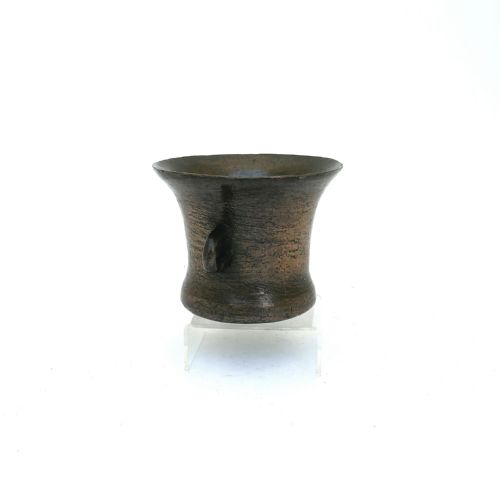 ANTIQUE EARLY METALWARE 17THC SINGLE BRONZE TWO HANDLED MORTAR ENGLISH C164060 - ADDITIONAL PHOTO 4