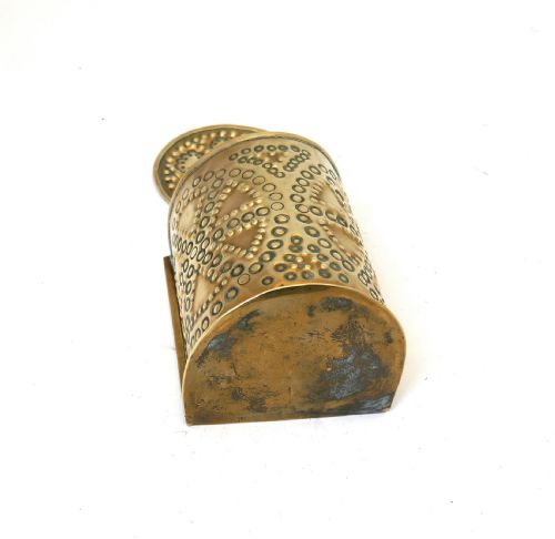 ANTIQUE METALWARE EARLY 19THC BRASS WALL TIDY CANDLE HOLDER DUTCH C180020 - ADDITIONAL PHOTO 2