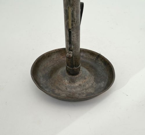 ANTIQUE EARLY LIGHTING 18THC TOLEWARE CHAMBERSTICK ENGLISH C17801800 - ADDITIONAL PHOTO 2