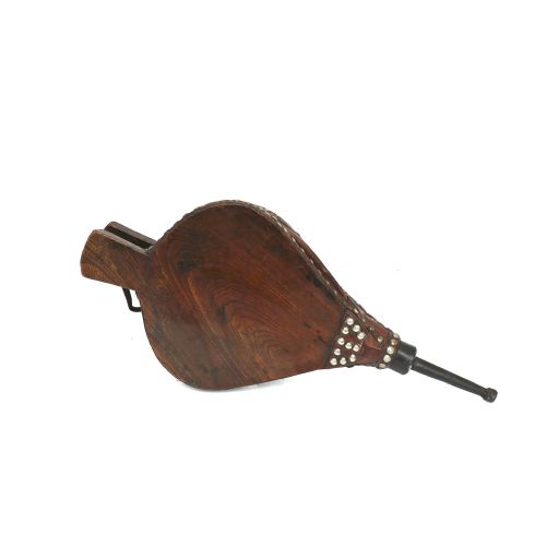 antique collectables 18thc elm iron hand fire bellows english c177090 - CATEGORY: ANTIQUE FIREPLACES - DATED 18TH CENTURY