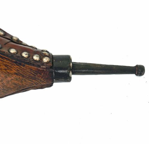 ANTIQUE COLLECTABLES 18THC ELM IRON HAND FIRE BELLOWS ENGLISH C177090 - ADDITIONAL PHOTO 3