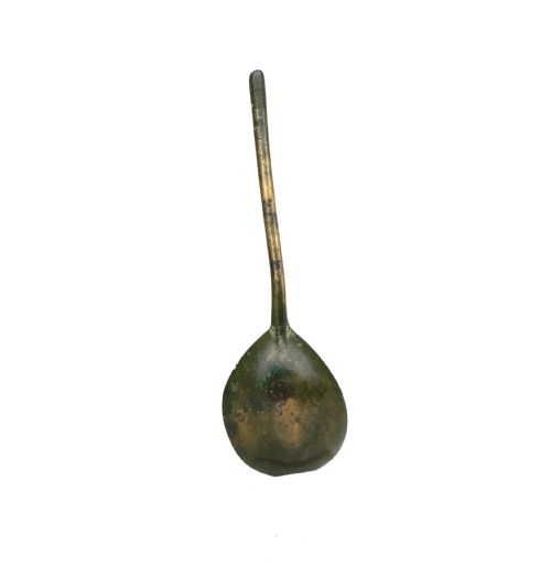 ANTIQUE EARLY METALWARE 17THC LATTEN SLIP TOP SPOON WITH MAKERS MARK ENGLISH C162025 - ADDITIONAL PHOTO 2