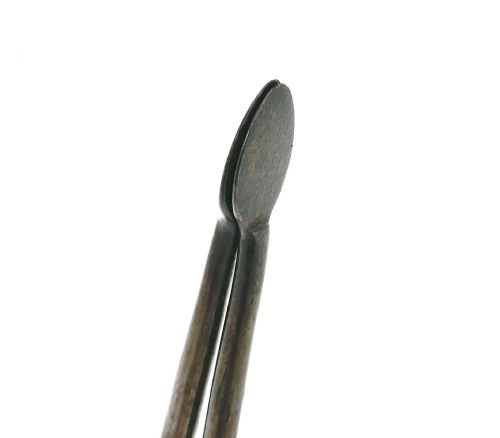 ANTIQUE EARLY METALWARE 18THC STEEL EMBER TONGS WITH ACORN KNOP AND PIPE TAMPER C177080 - ADDITIONAL PHOTO 5
